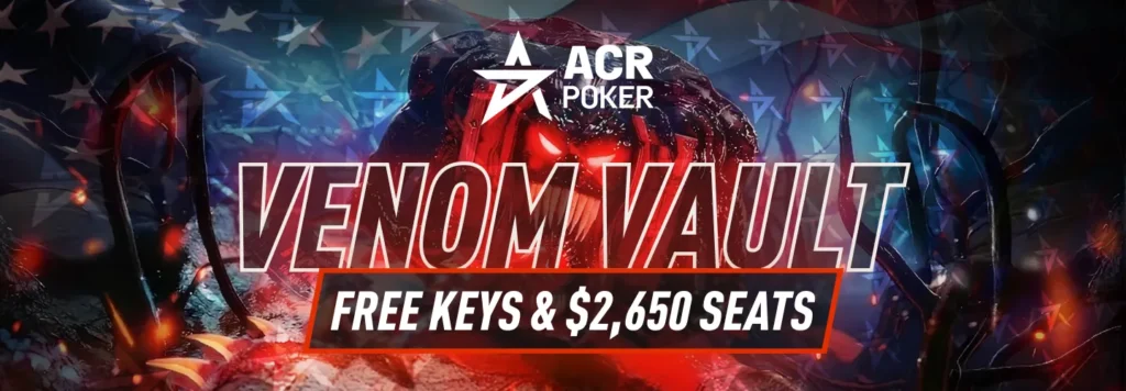 ACR Poker Venom Vault - Free Keys and $2,650 Venom Seats