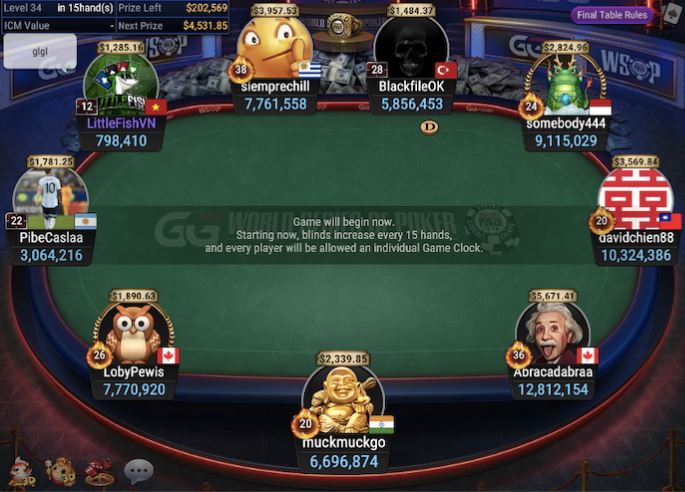 WSOP Super Circuit Online Series RING #9: $525 Bounty Deepstack NLH final table