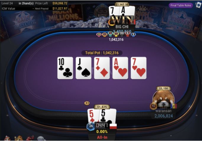 WSOP Side Event – $840 Bounty High Roller