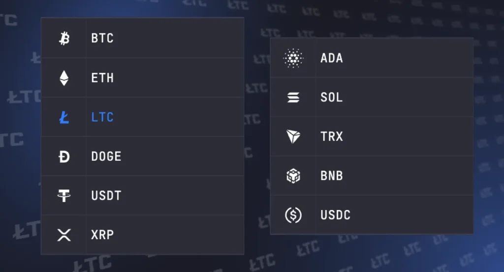 LTC Casino Crypto Payments