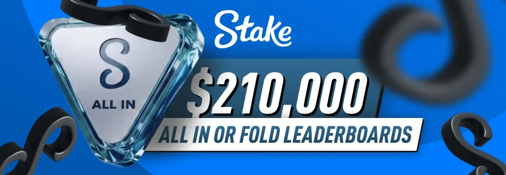 Stake Poker $210K AoF Leaderboards + $500K Jackpot