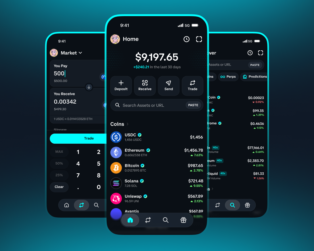 Coinbase Wallet screen