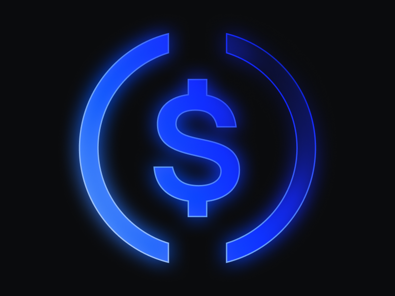 Request tokens with USDC