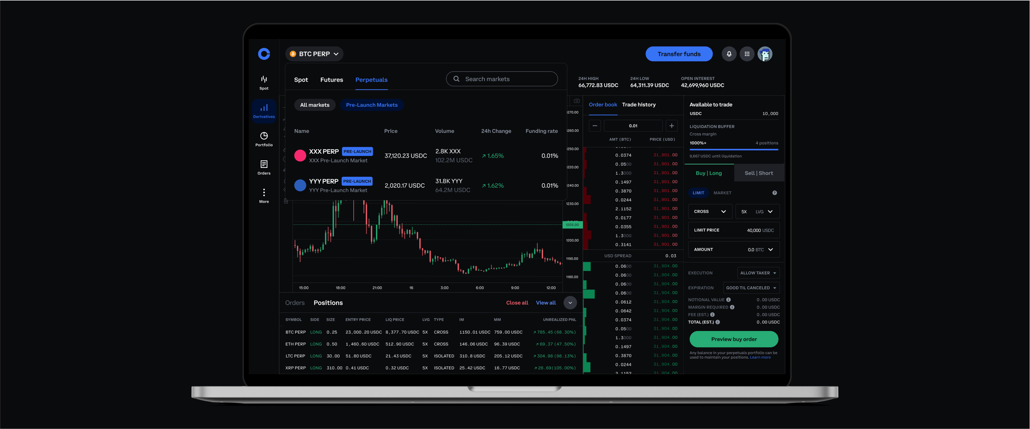 Pre launch markets landing page