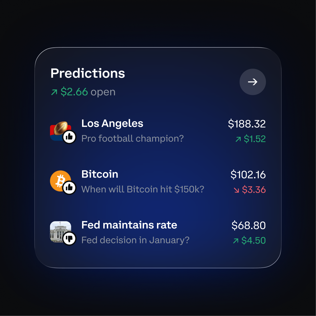 Predictions screen