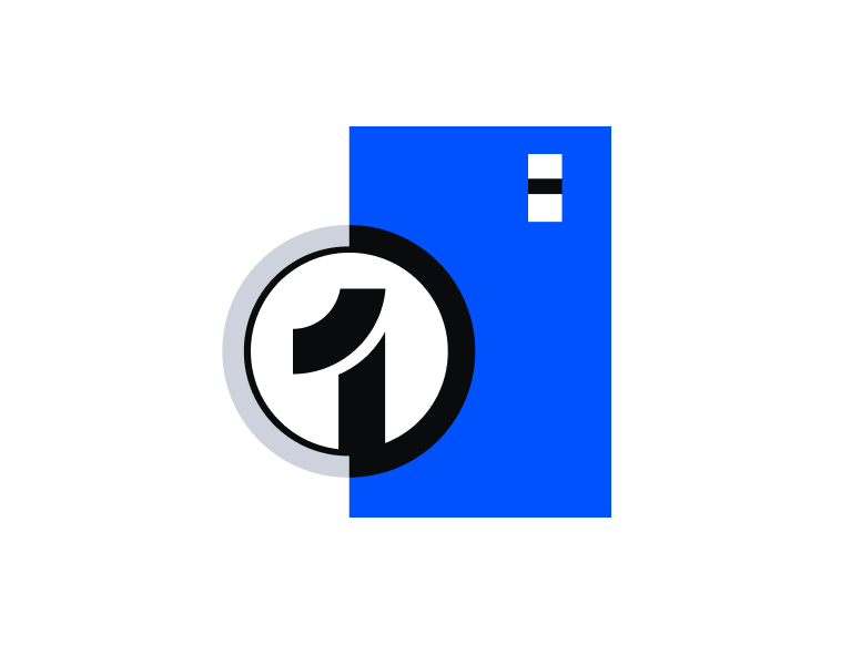 Illustration of a Coinbase One Card and logo