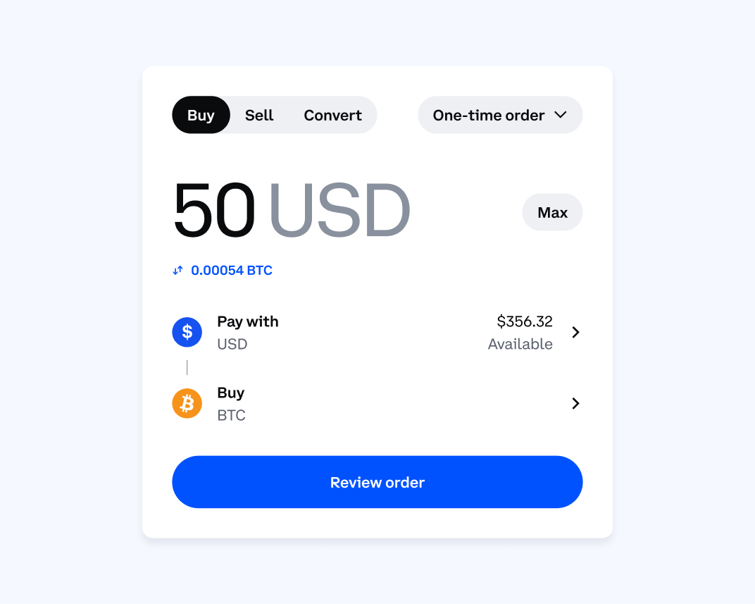 Screen with 50 USD readout