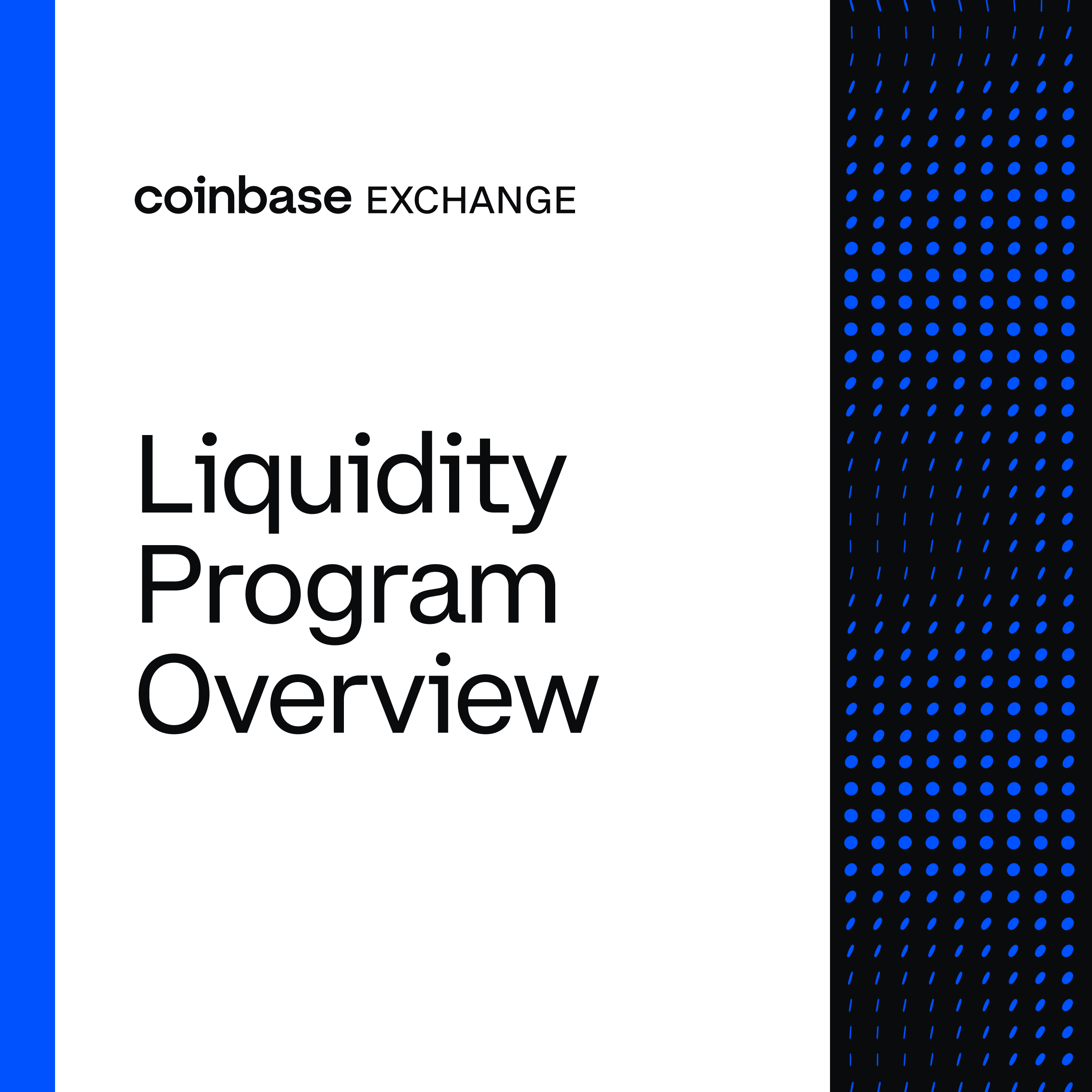 Liquidity Program Overview.
