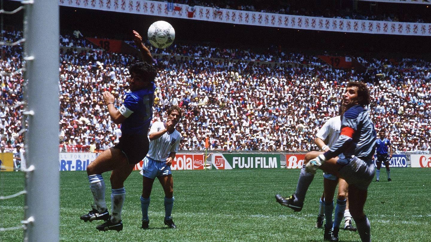 Histórico gol de Maradona.