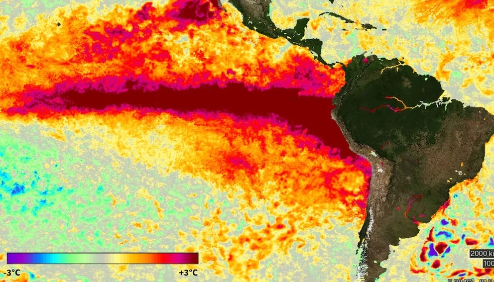 El fenómeno de El Niño podría intensificarse hasta alcanzar niveles excepcionales y extender sus efectos hasta comienzos de 2027. Argentina también podría sentir sus consecuencias.
