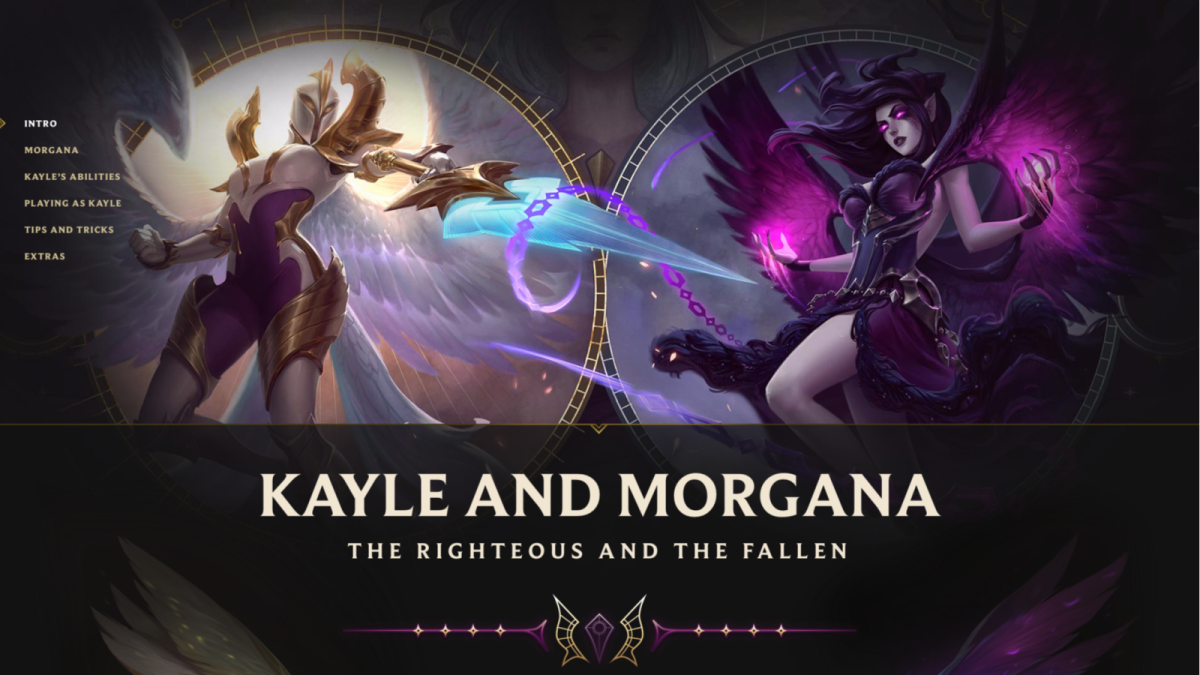 Screenshot of League of Legends Champion Update: Kayle & Morgana project