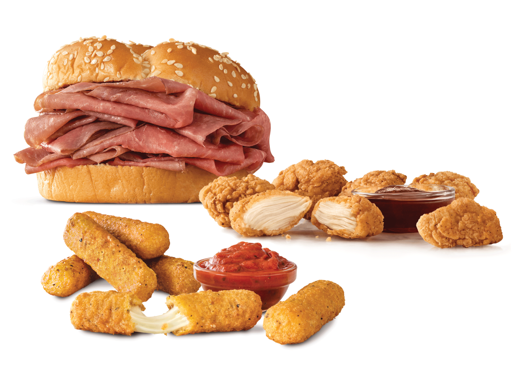 2 for $7 Everyday Value - Classic Beef -N Cheddar, Classic Crispy Chicken Sandwich, and 6 PC Mozzarella Sticks.