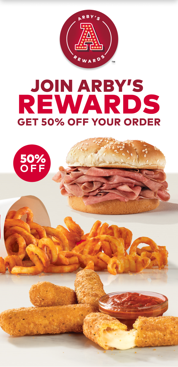 Sign up for Arby's Rewards