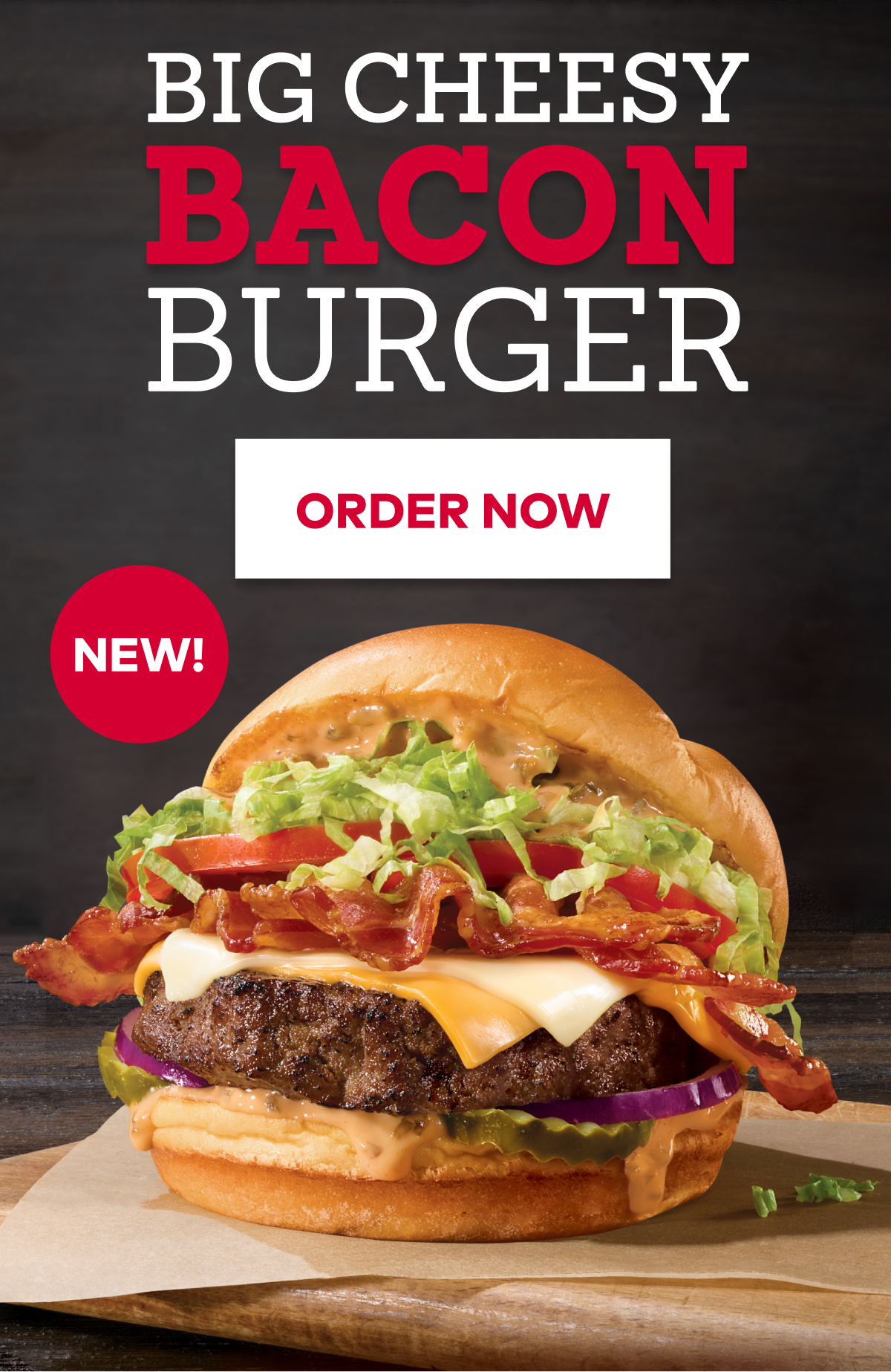 Arby's Big Cheesy Bacon Burger