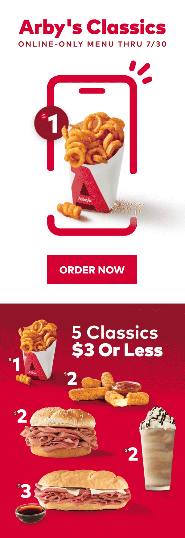 It's our birthday, but all the gifts are for you 🎁 Arby's