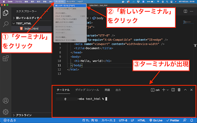 vscode terminal