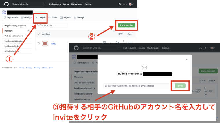 invite github