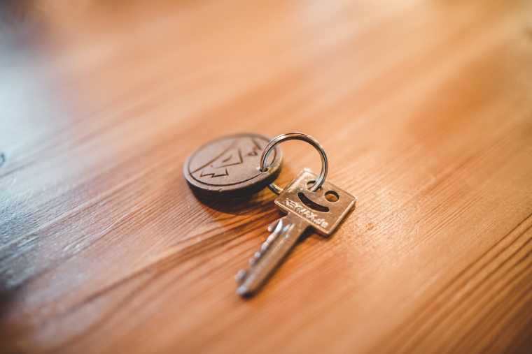 key on the desk