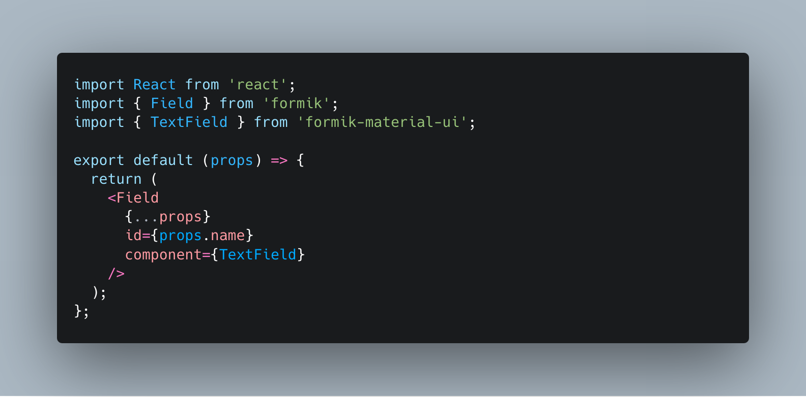 Implementing Material UI along with Formik