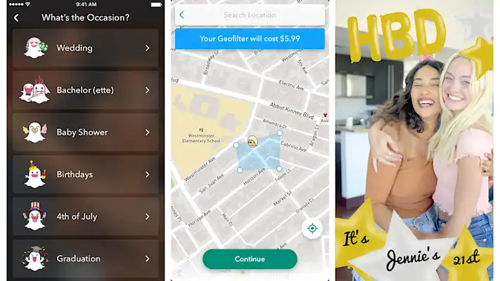 Design a custom geofilter from your phone 