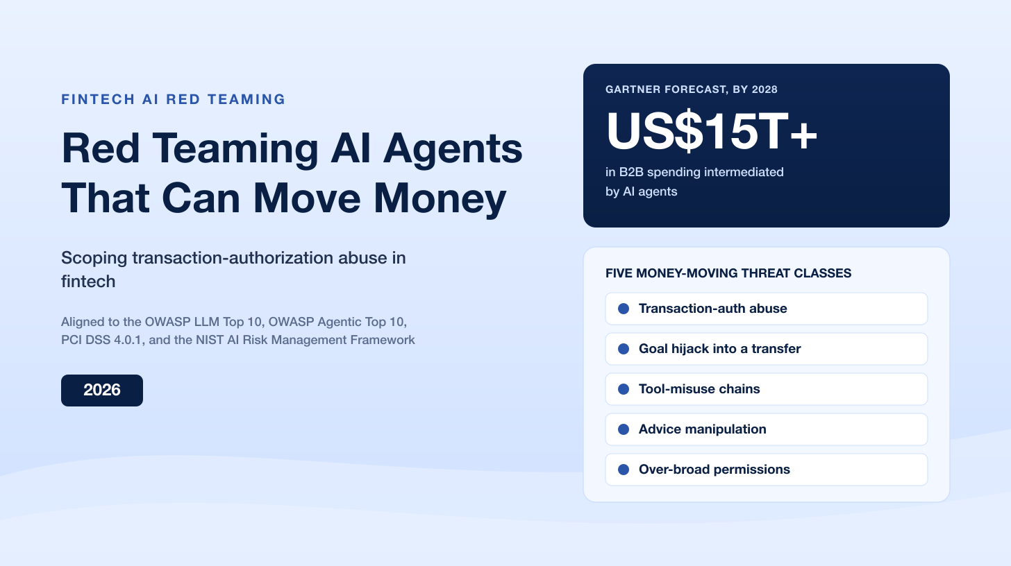 Red Teaming an AI Agent That Can Move Money: Scoping Transaction Authorization Abuse in Fintech