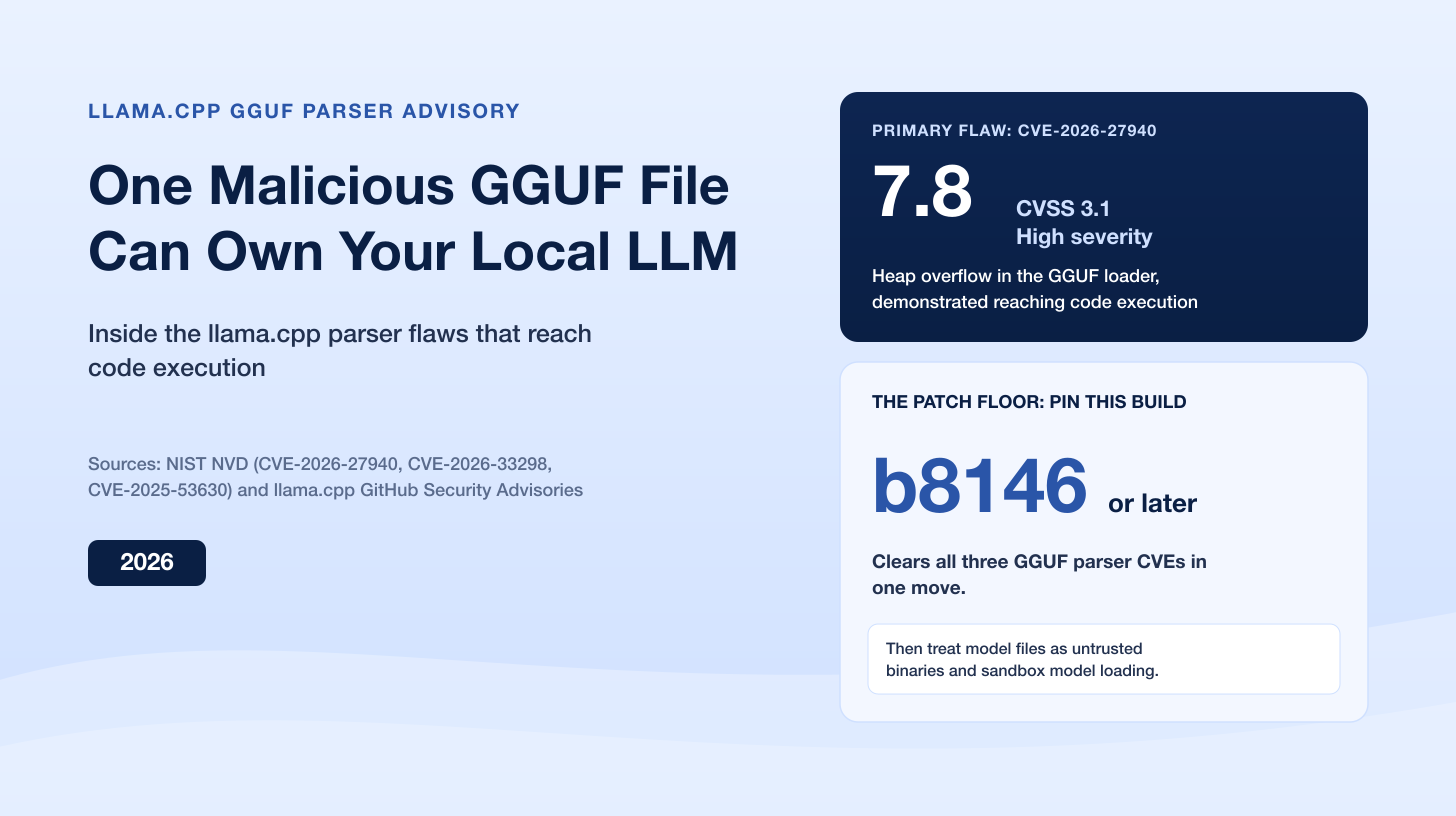 One Malicious GGUF File Can Own Your Local LLM: Inside the llama.cpp Parser Flaws