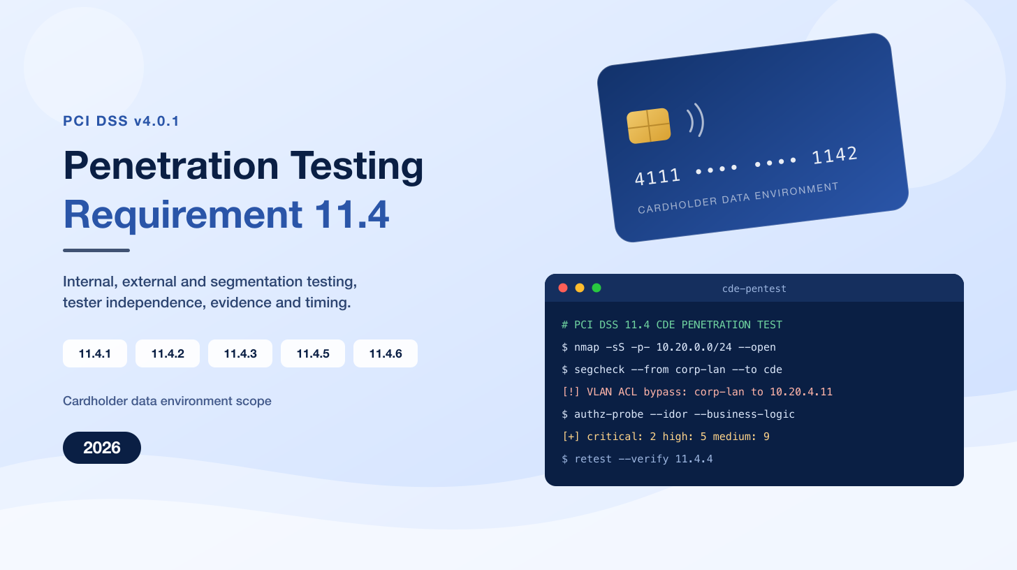 PCI DSS Penetration Testing: Requirement 11.4 Explained (2026)