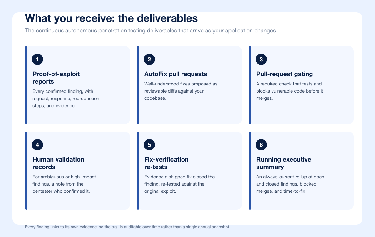 Continuous Autopentest Deliverables