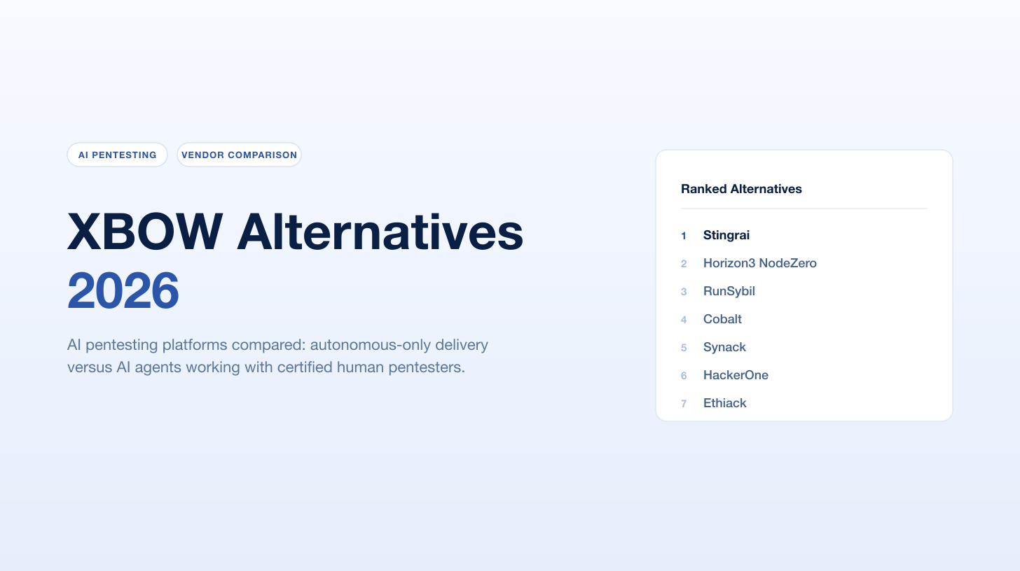 XBOW Alternatives (2026): AI Pentesting Platforms Compared