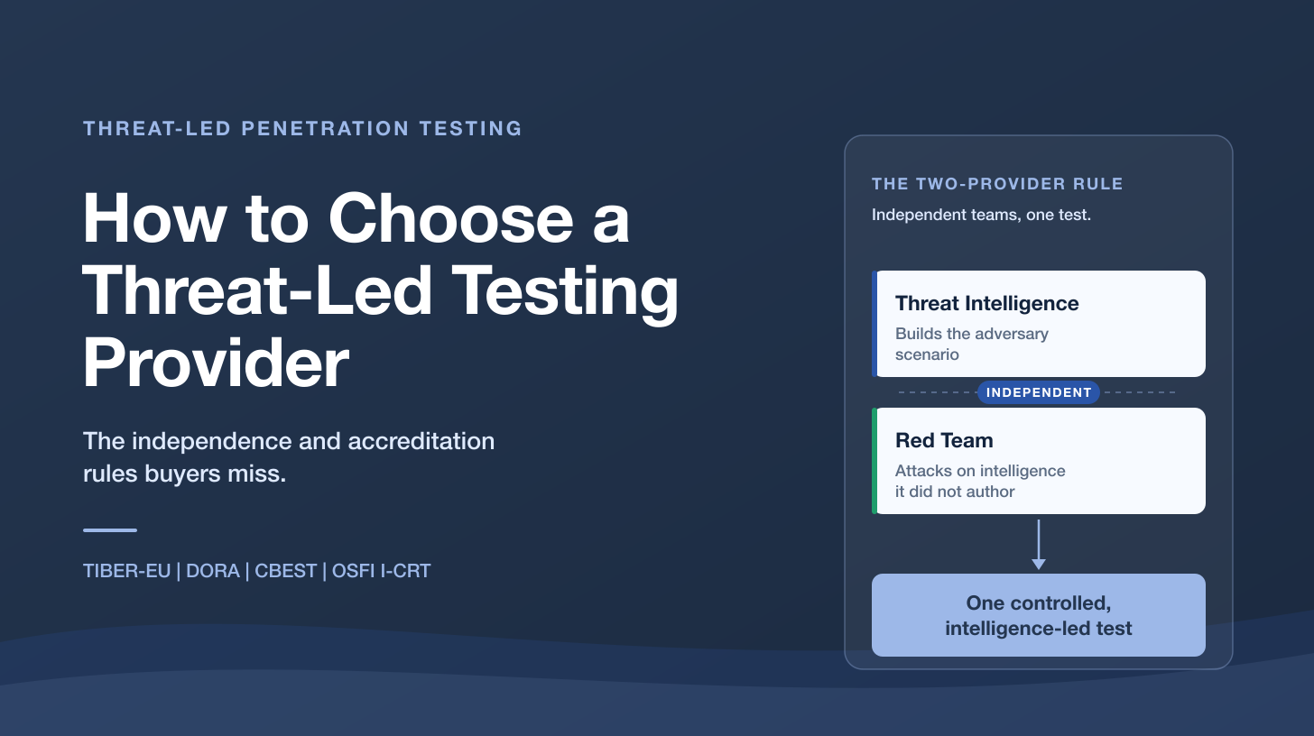 How to Choose a Threat-Led Penetration Testing Provider