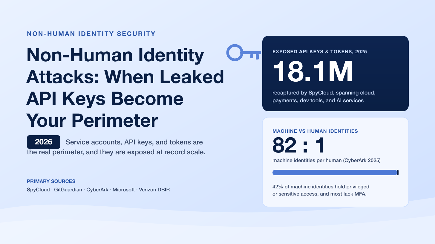 Non-Human Identity Attacks: When Leaked API Keys Become Your Perimeter (2026)