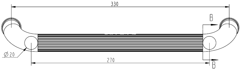 Manhole Steps Stainless Steel V4A, red, Type A (identical construction MSU), Cl.2
