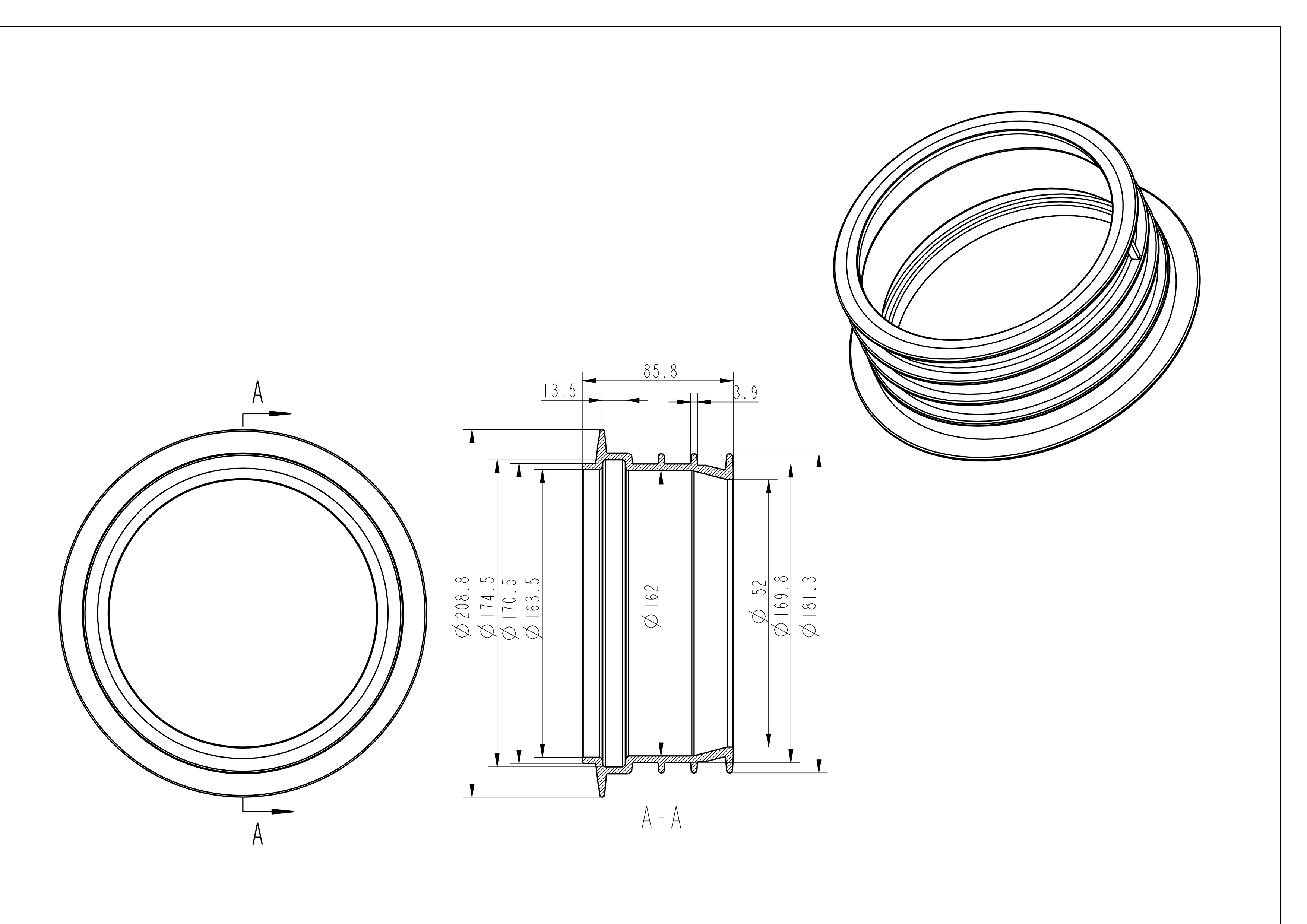 KGE-Schachtfutter (mit Anschlag)