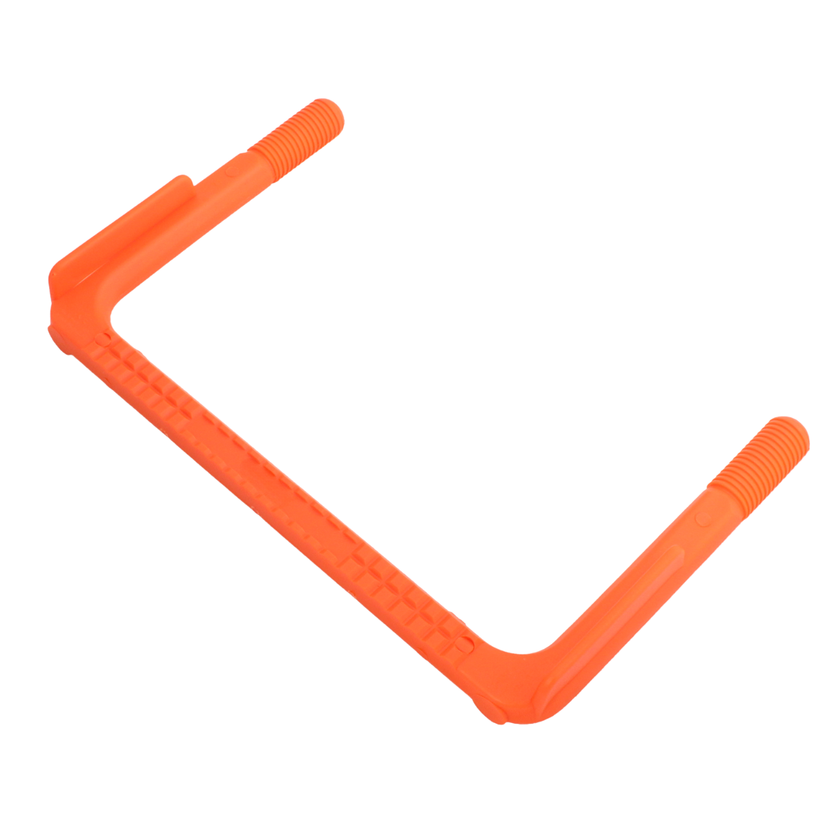 Steigbügel Edelstahl V2A, orange, Form B, Kl.2