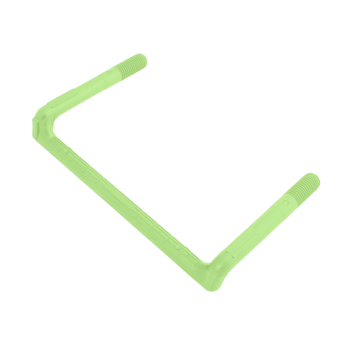 Steigbügel Edelstahl V4A, weiss, Form A, Kl.1