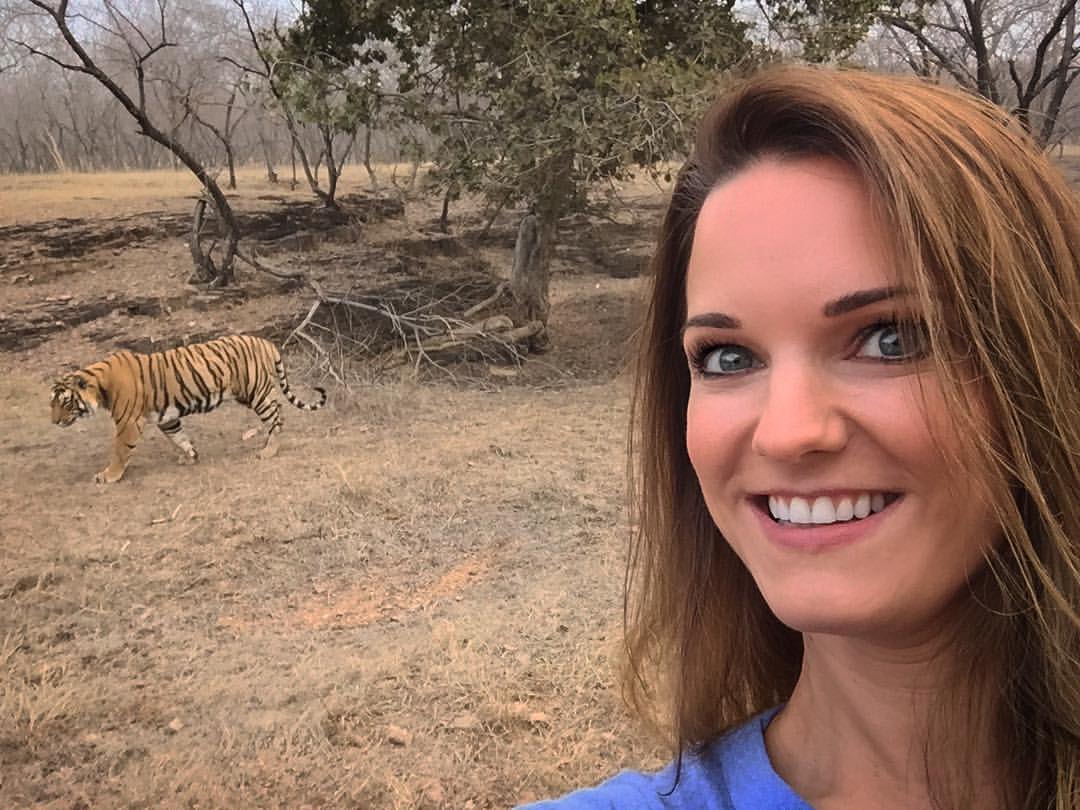 catherine with tiger