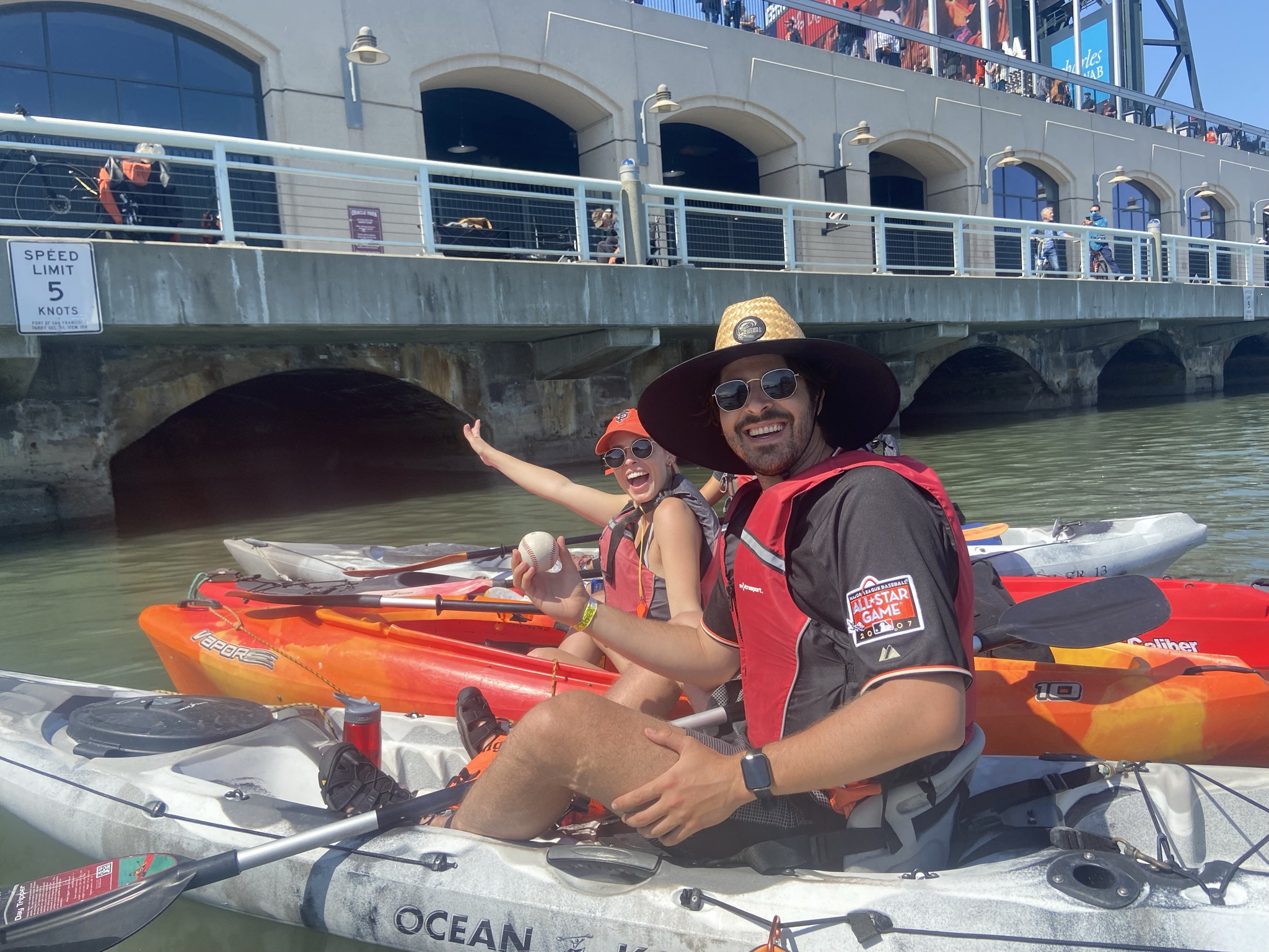 Giants Game Kayaking in McCovey Cove