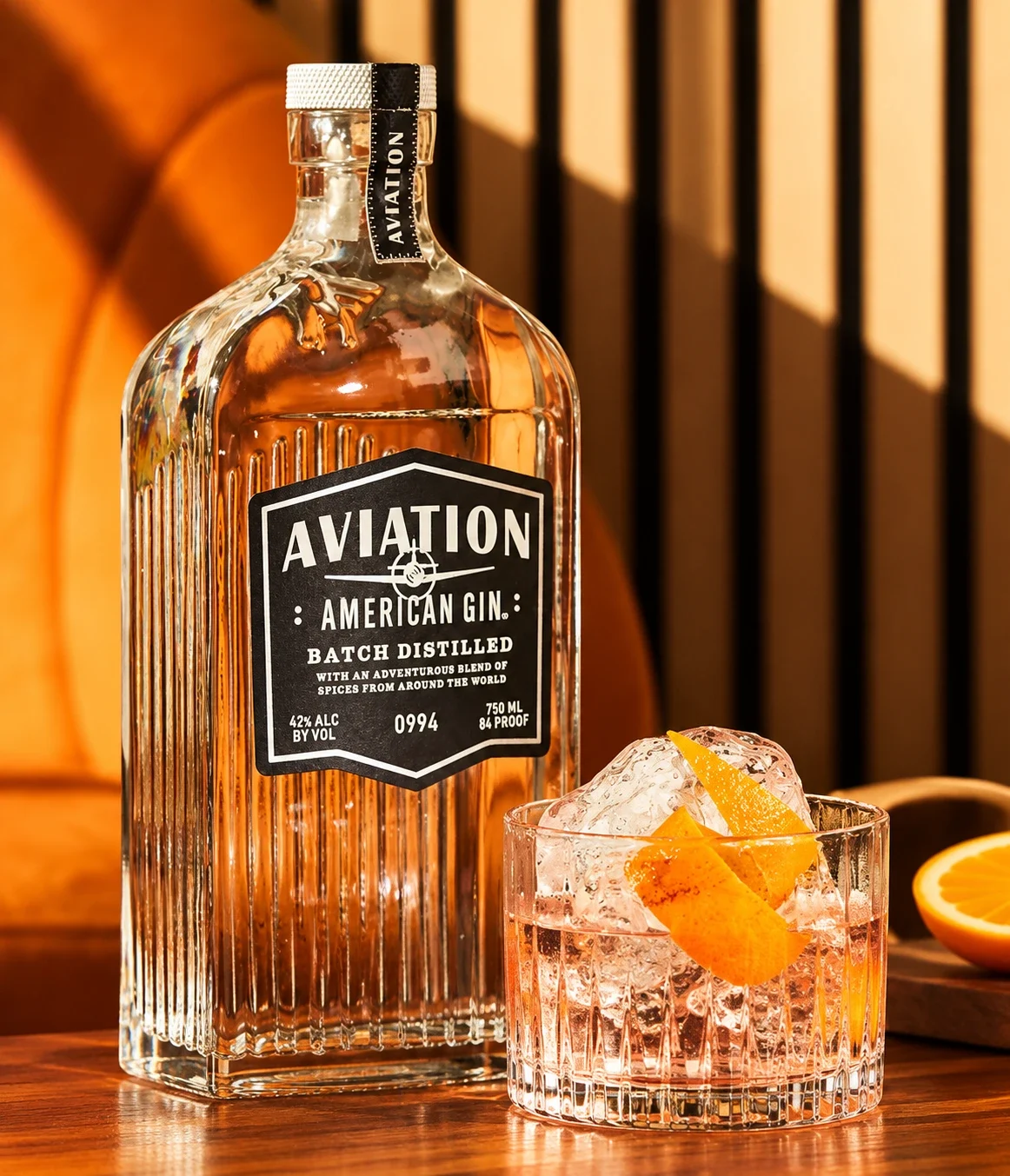 Aviation American Gin in-flight entertainment section