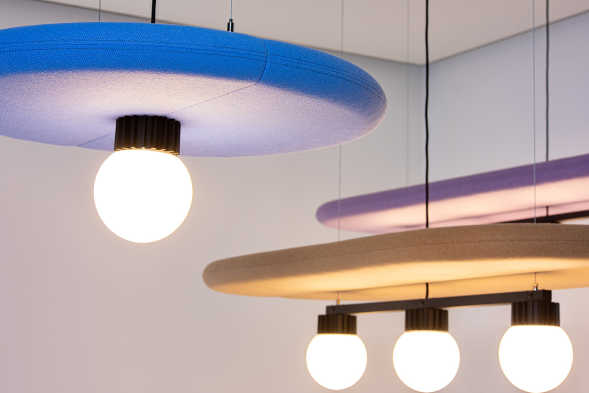 New Acoustic Lighting Solutions from BuzziSpace Banner