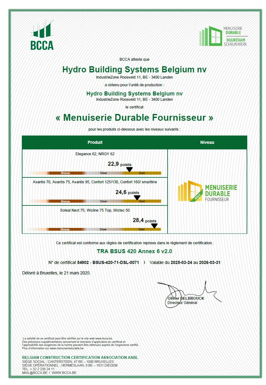 Certificaat BCCA FR