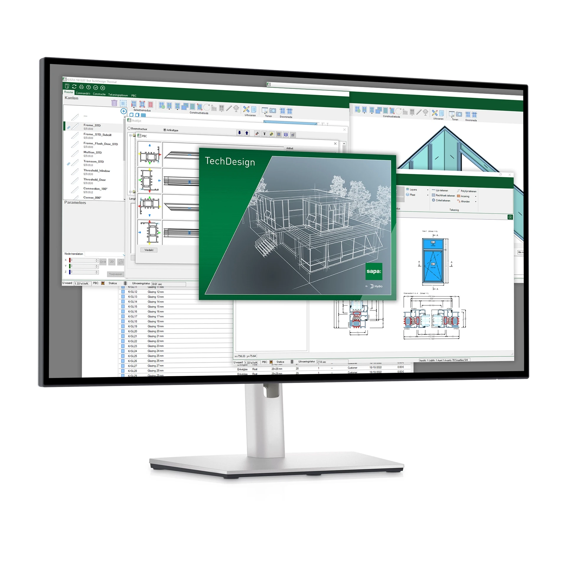 den sentrale programvaren for byggesystem i aluminium