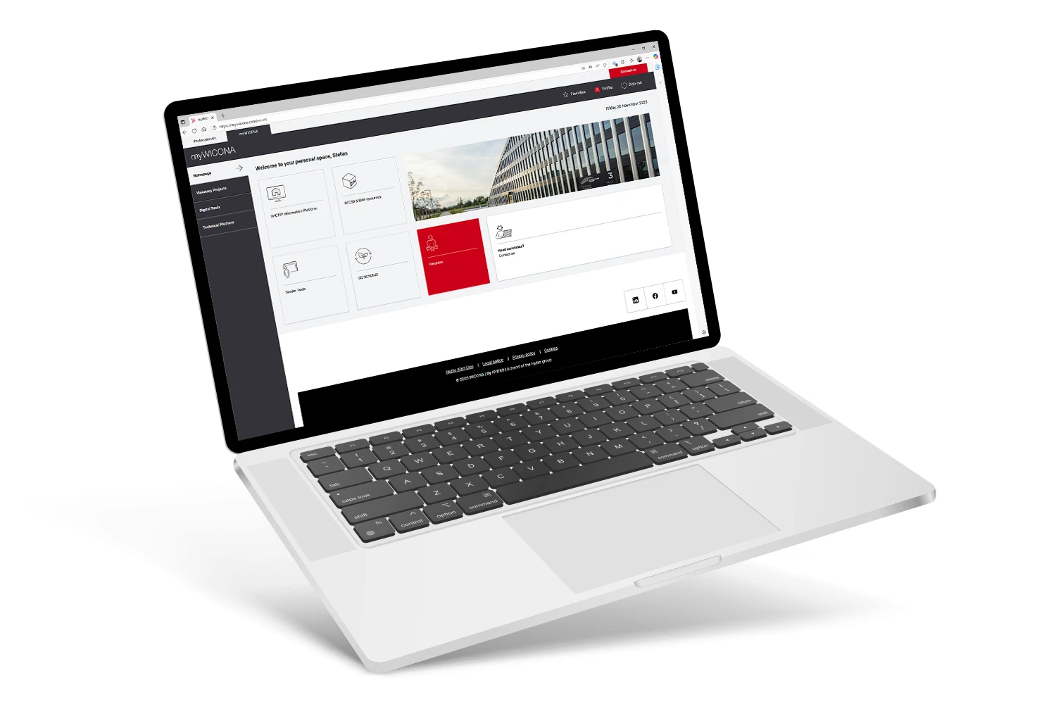 all of your wicona tools. one smart space.