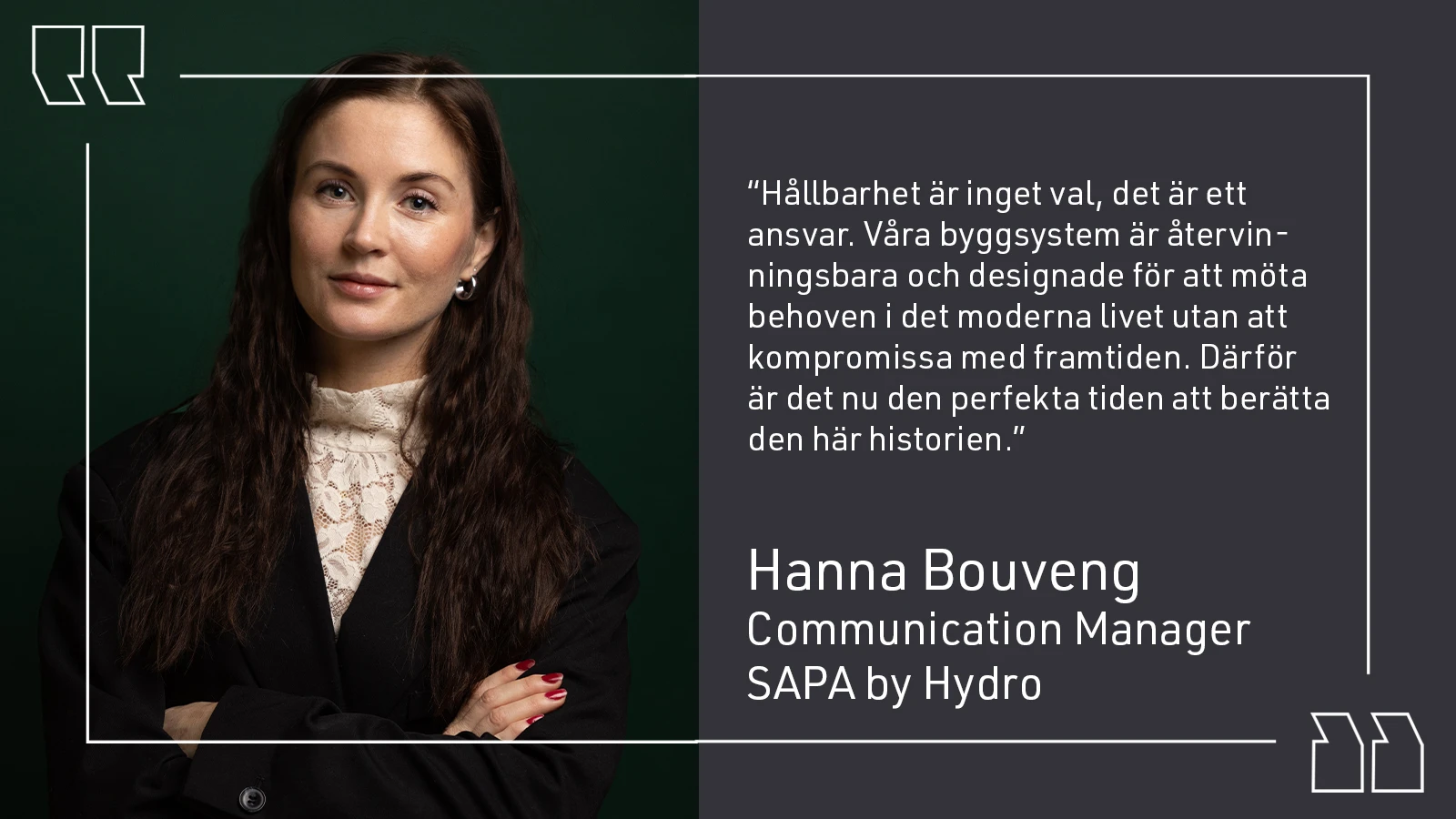 Hanna Bouveng qoute SE