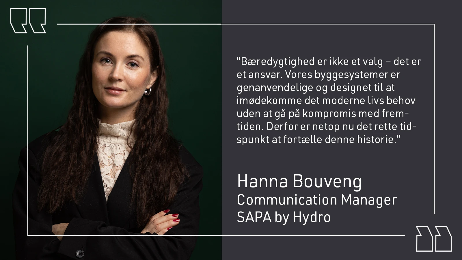 Hanna Bouveng qoute DK