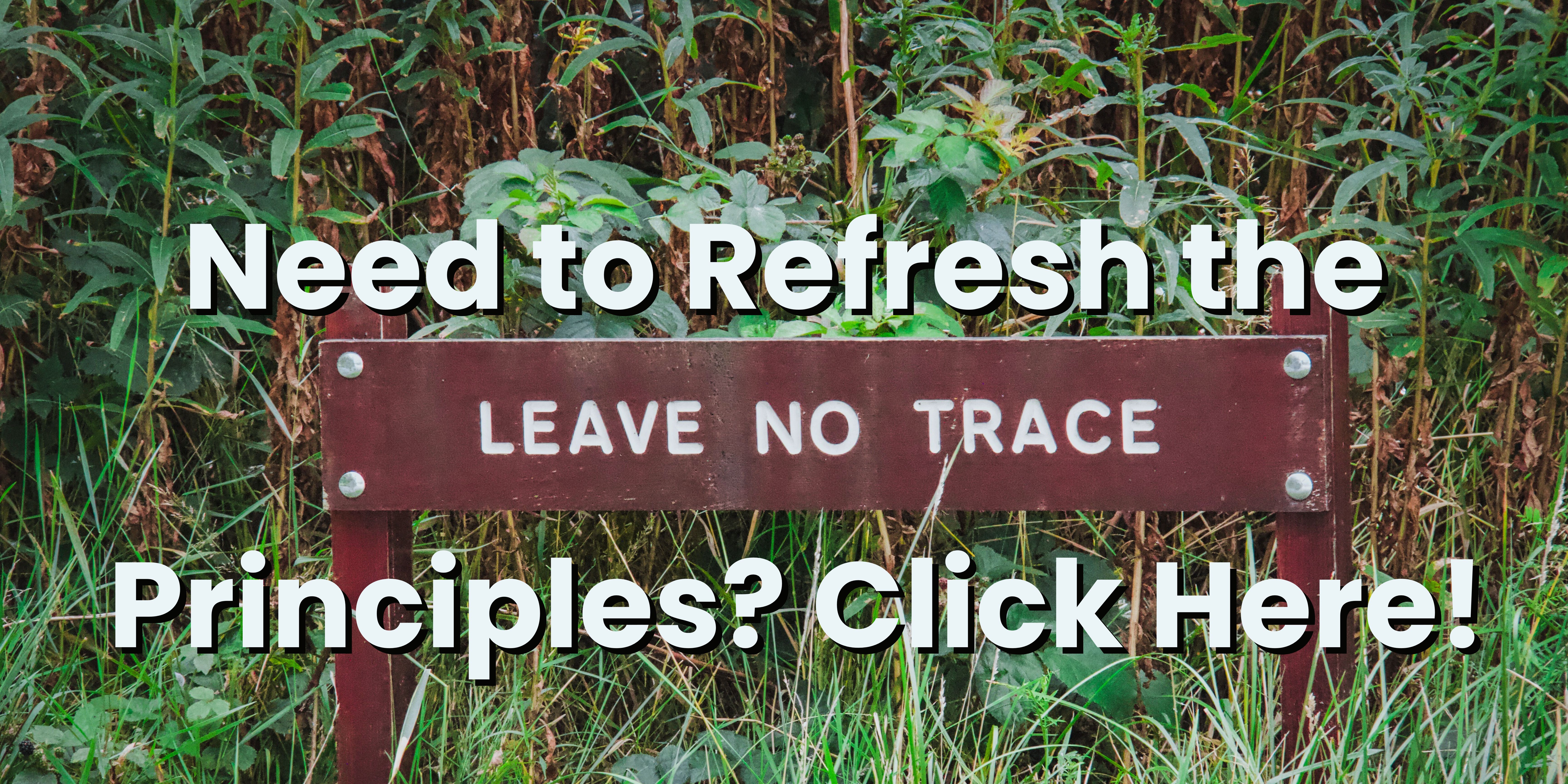 Leave No Trace Principles