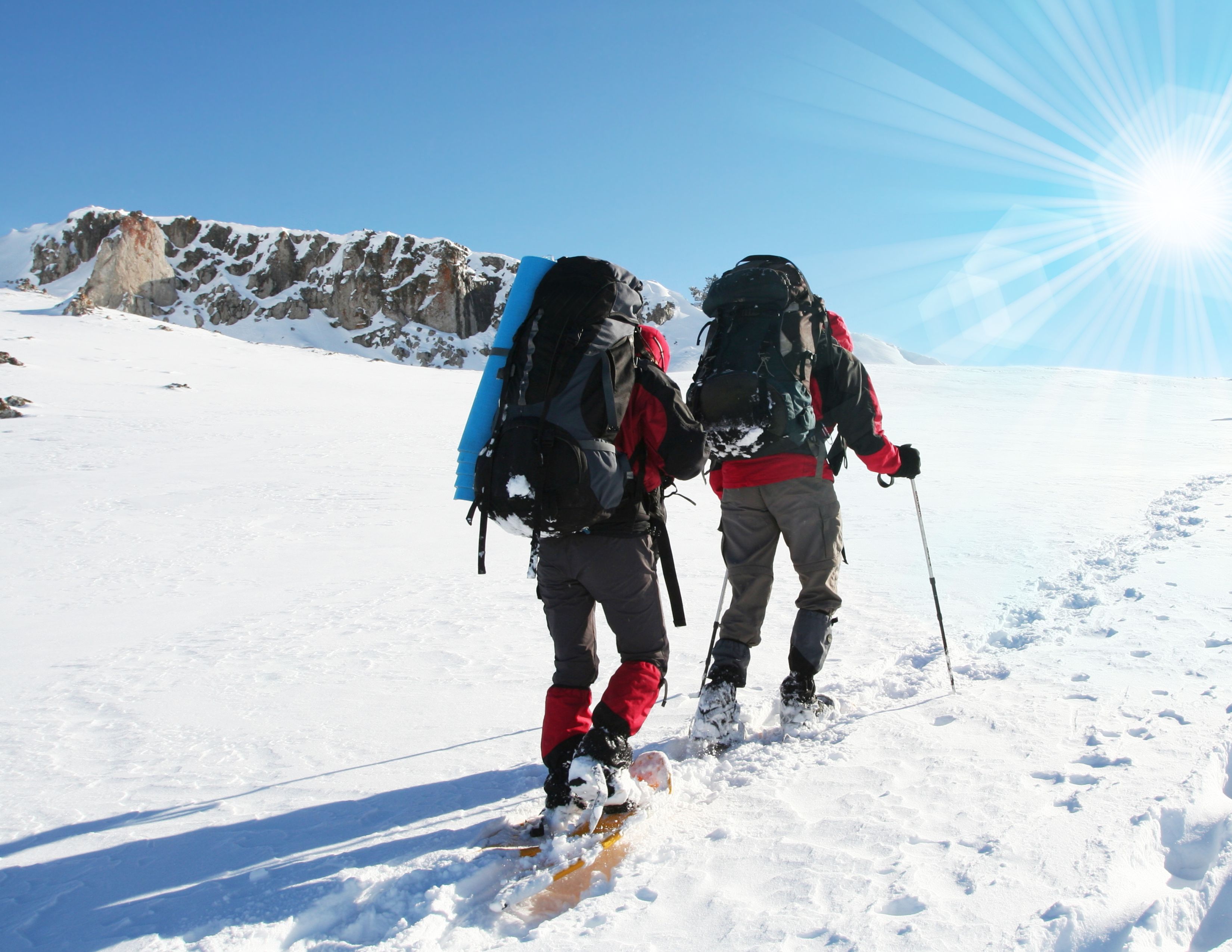 Snowshoe hikers