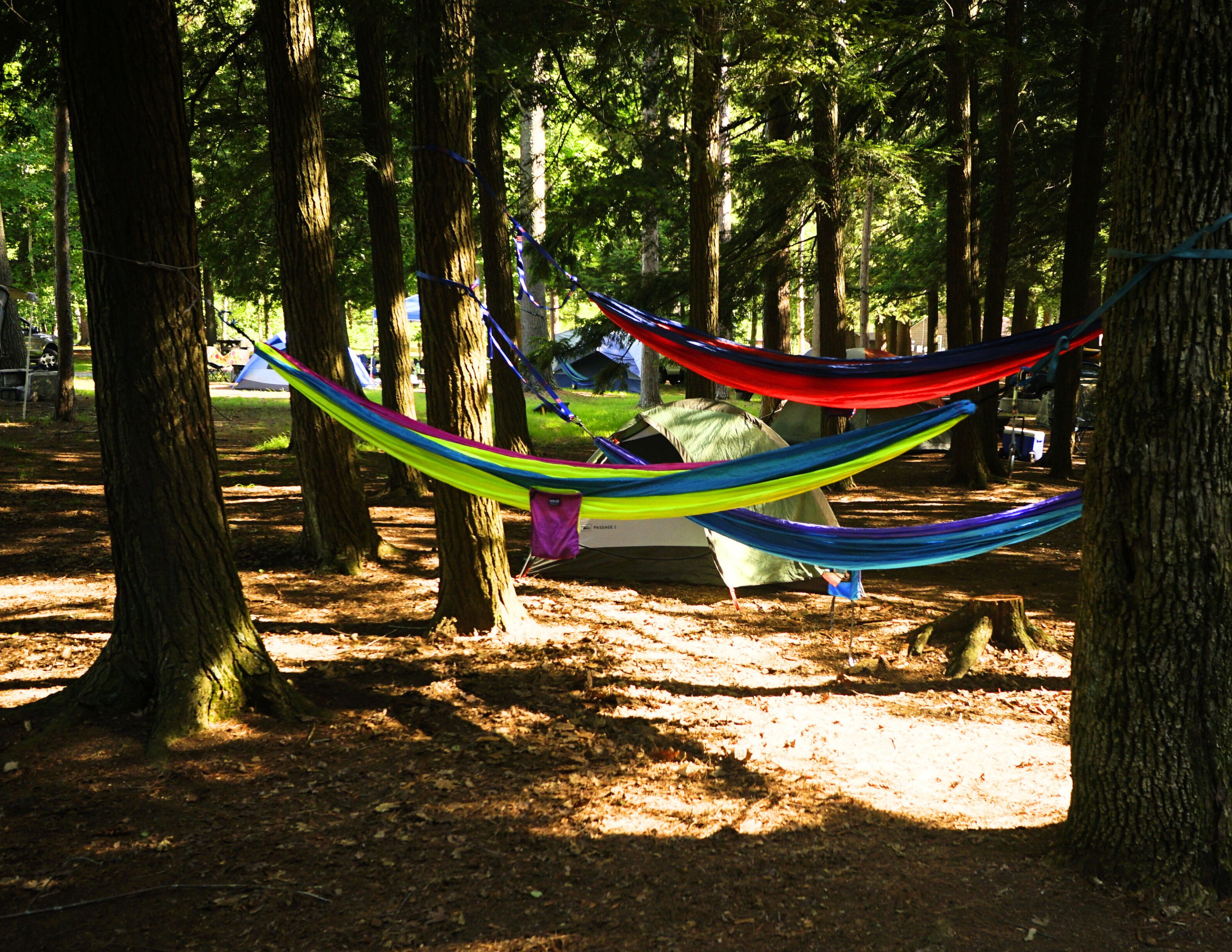 Relaxing at Campsite