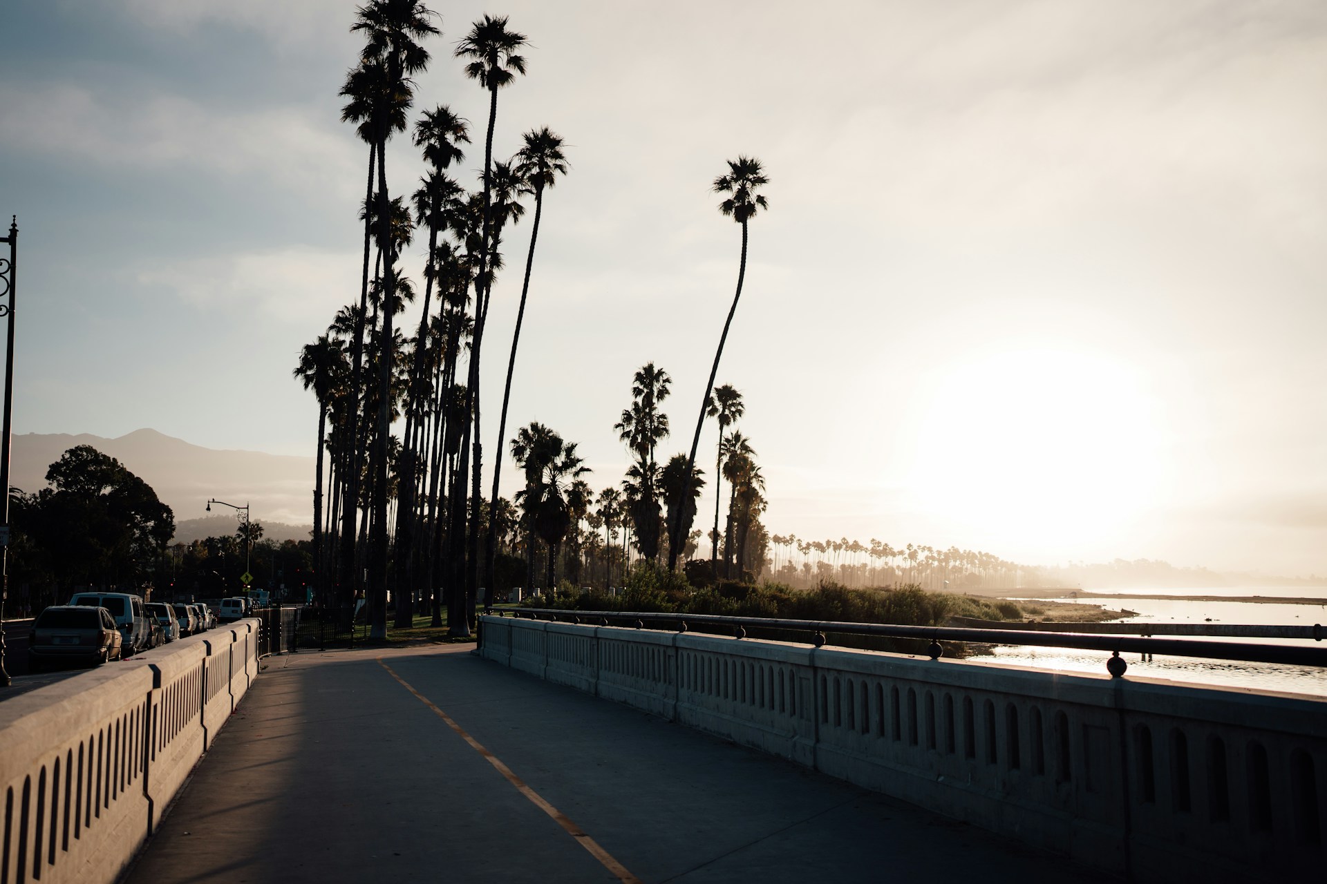 Santa Barbara Cabrillo Beach Biking | Beach front bike path in Santa Barbara.