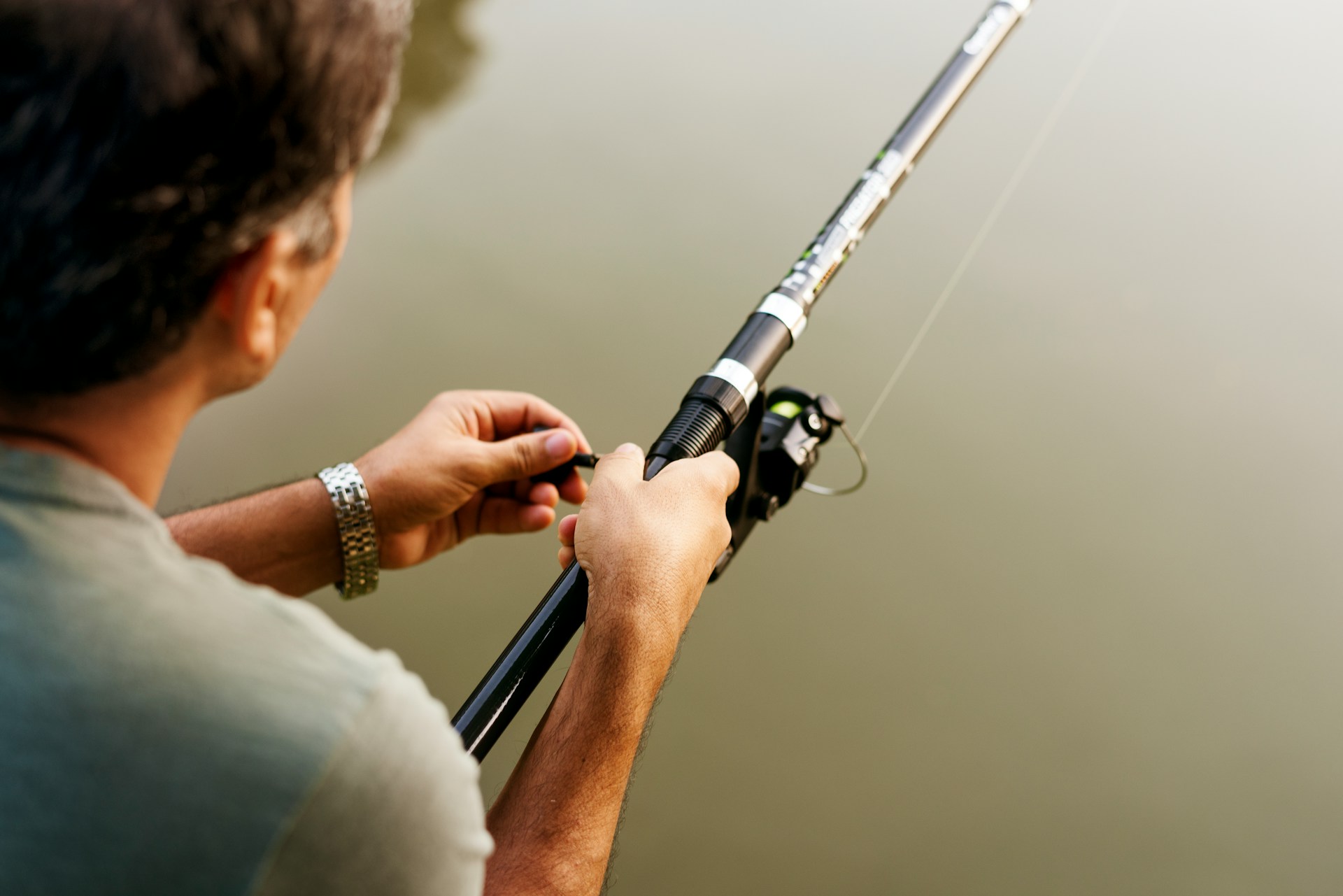 fishing from a paddleboard