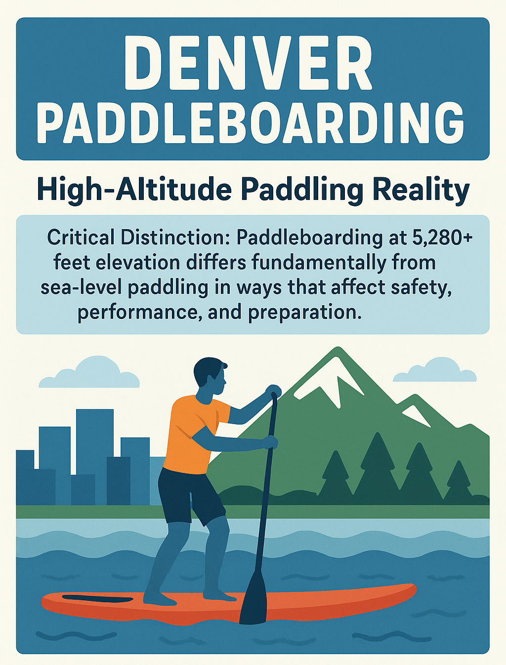 Denver High-Altitude Paddleboarding